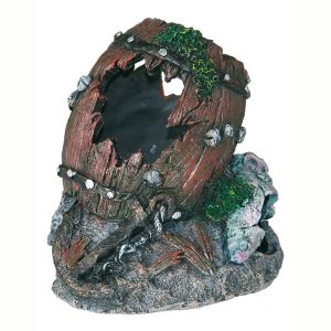 Amazonas Holzfass auf Felsen Aquarium Dekoration