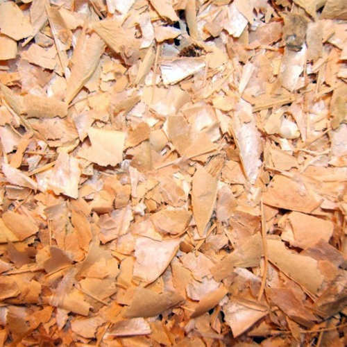 Bohnenschalen geschnitten