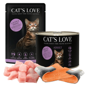 CAT’S LOVE Lachs und Huhn – Adult Nassfutter
