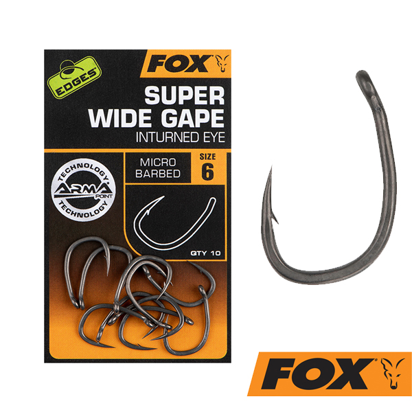 Fox Edges Carp Hook Super Wide Gape