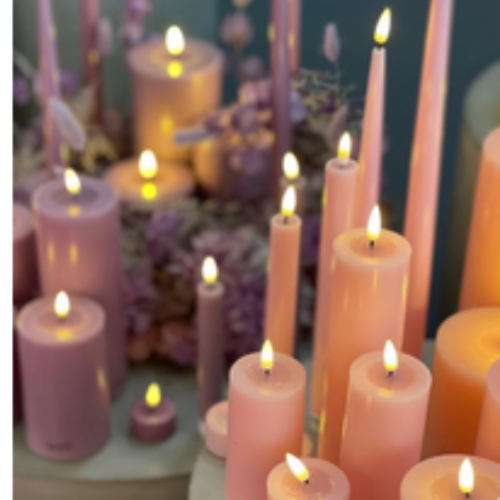 Deluxe Homeart Led-Kerzenstaub Grün 10 x 15 cm Outdoor – Bild 2