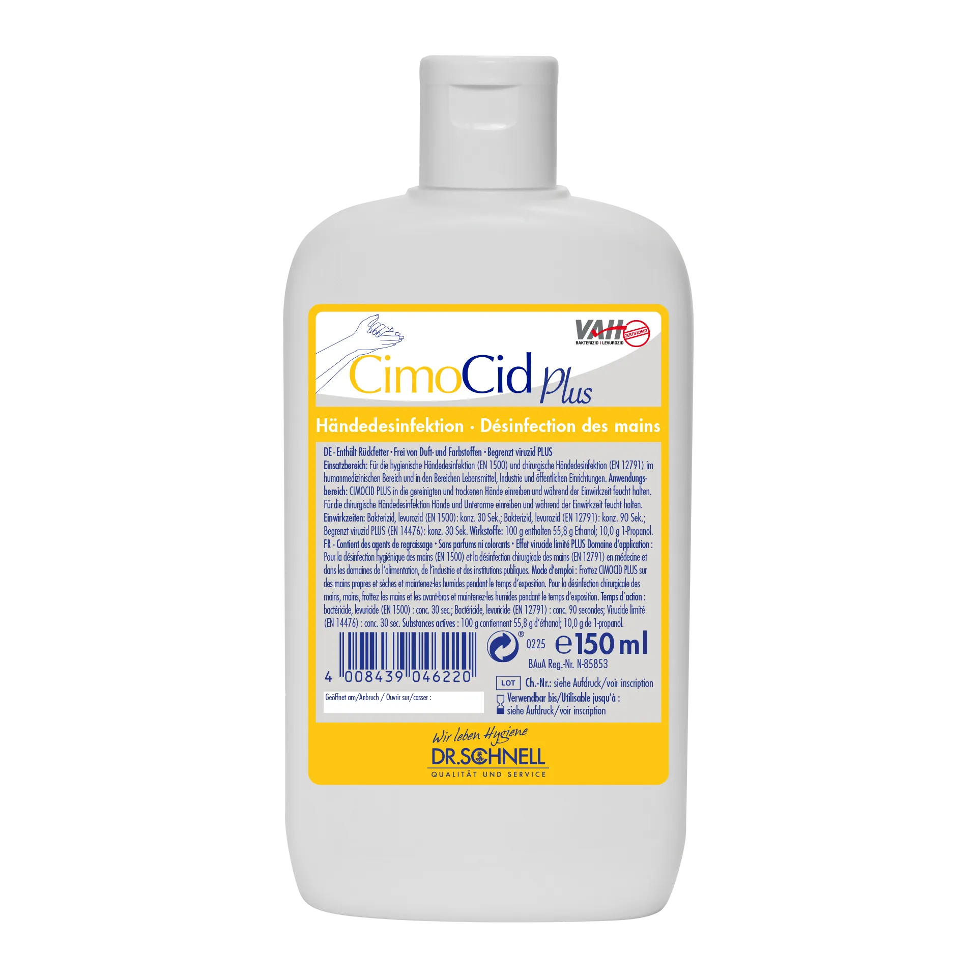 Dr. Schnell CIMOCID PLUS | Händedesinfektionsmittel | begrenz viruzid Plus – Bild 2