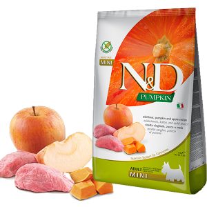 Pumpking Adult Mini mit Wildschwein, Kürbis & Apfel 800g
