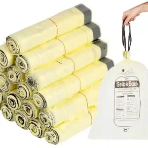Gelber Sack 90 Liter HDPE | 13 Stück pro Rolle