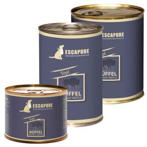Escapure Büffel Topf Nassfutter für Hunde