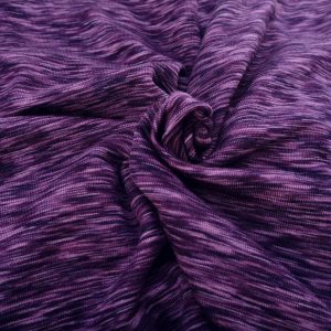 Wolle/Seide Biojersey – purple/lila meliert