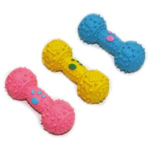 Kauspielzeug Latex-Hantel mit Quietscher