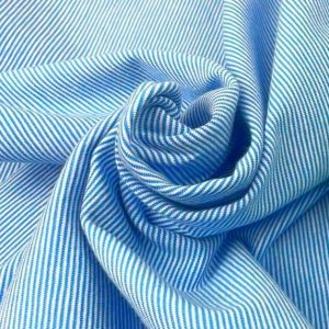 Biojersey – Tigerlilly Basic – Miniminiminiringel lichtblau/weiß