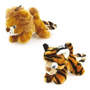 Löwe Kuscheltier und Tiger Plüschtier