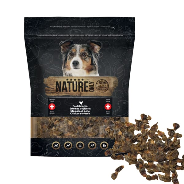 Getrocknete Pouletmagen Hundesnack