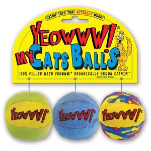 MyCatsBalls Yeowww Katzenminze Stoffbälle 3 Stück