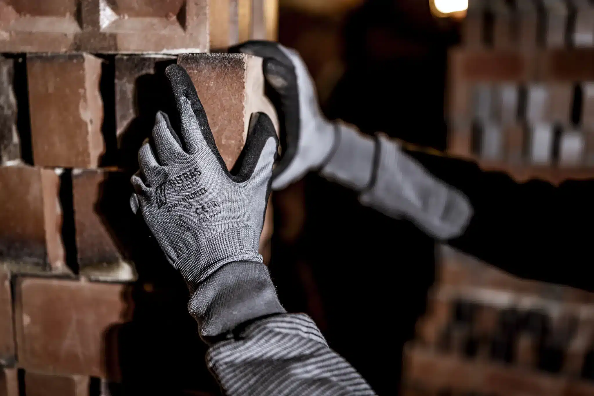 NITRAS NYLOFLEX 3530 | Montagehandschuhe | grau/schwarz | – Bild 2