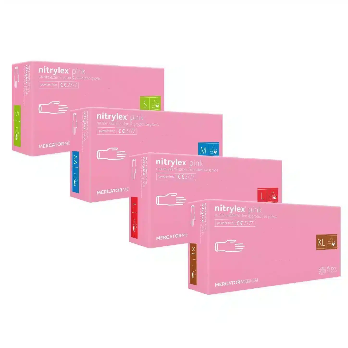 Nitrylex Pink Nitrilhandschuhe 100 Stück pro Box