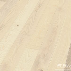 Massivholzdiele Esche Natur weiß