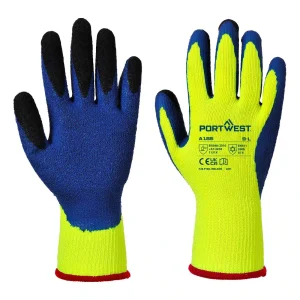 PORTWEST A185 Duo-Thermo Winterhandschuhe | Gelb/Blau