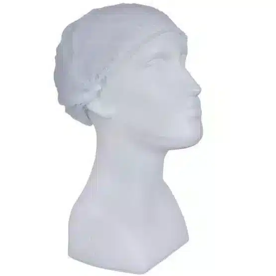 PRO FIT | PP Klipphaube, weiß, | 53 cm, 100 St. im Beutel