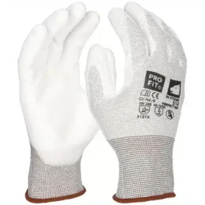 PRO FIT | ESD Handschuh Perfect esd, | PU beschichtet, weiß | 12 Paar