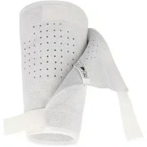 PRO FIT | Leder Pulsschutz, 20 cm, | Klettverschluss, natur | 200 Stück