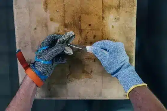 PRO FIT Schnittschutzhandschuh „Cut Spezial“, Level F, unbeschichtet – Bild 4