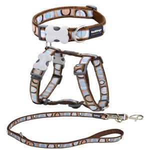 Red Dingo Geschirr, Halsband & Leine – Circadelic Brown