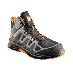 RUNNEX S3S ESD-Sicherheitsschnürstiefel ActionStar | schwarz/grau/orange