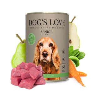 Senior DOG’S LOVE Hundefutter Wild mit Spinat und Birne