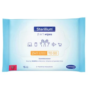 Sterillium 2 in 1 Wipes | 15 Desinfektionstücher