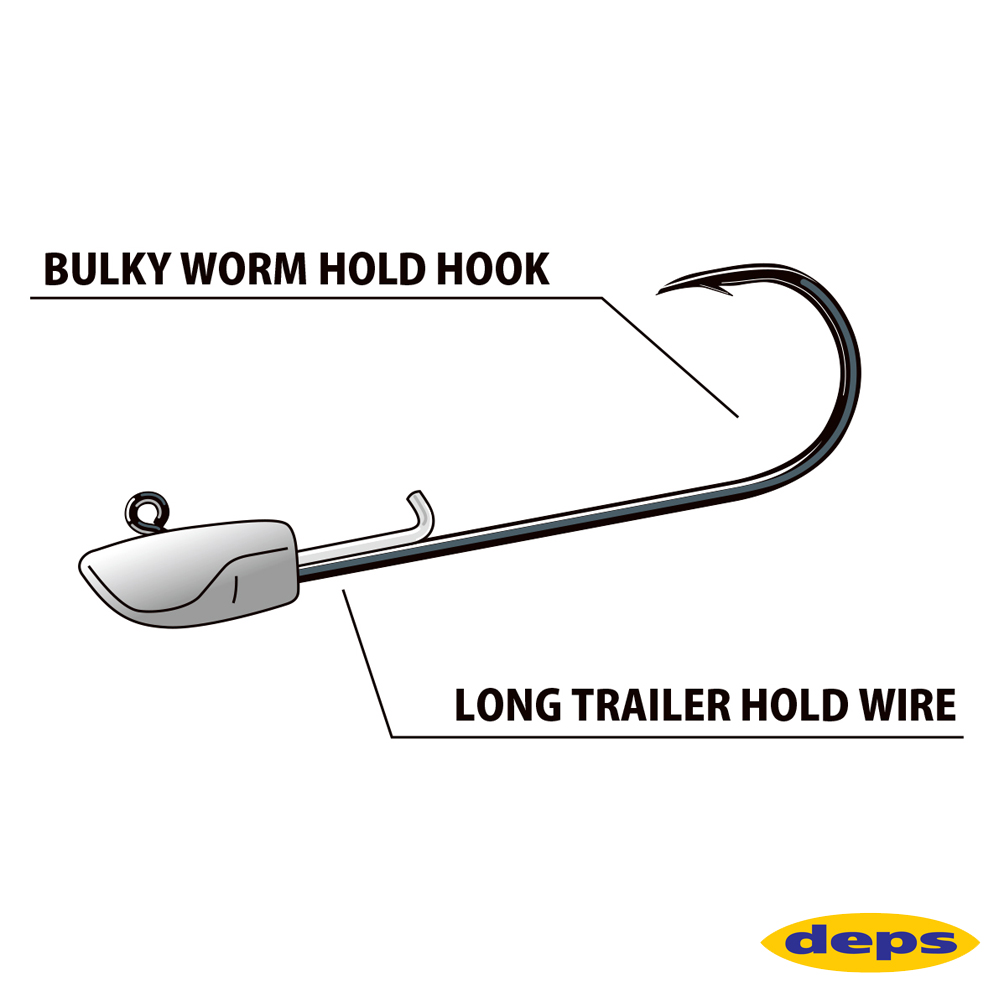 Deps Swimming Jig Head Long Shank Model – Bild 2